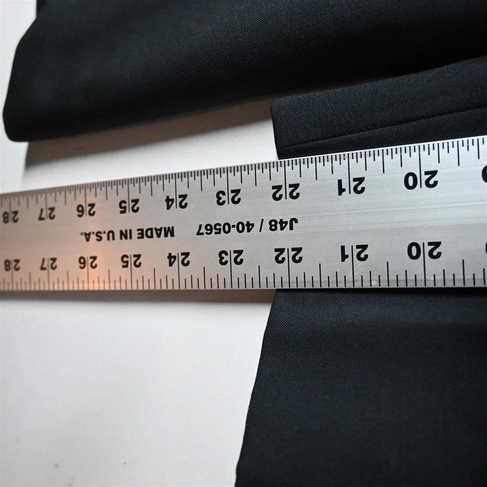 Pronto Uomo 46R Black Superfine 100% Wool Mens Blazer Sport Coat‎ Jacket